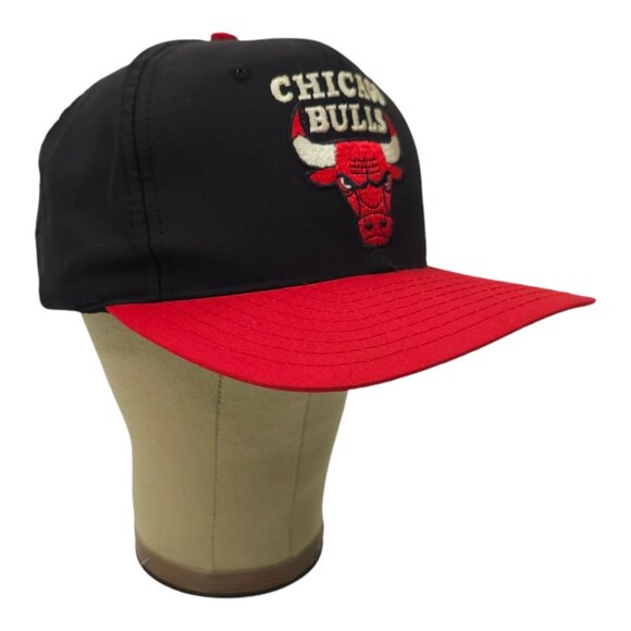 AJD Chicago Bulls Baseball Cap Hat NBA Snapback Vintage 90s Embroidered Logo - Picture 3 of 14